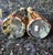 Vintage Post-Modern Tall Earth-Toned Art Glass Bud Vases - Pair For Sale In Palm Springs - Image 6 of 7