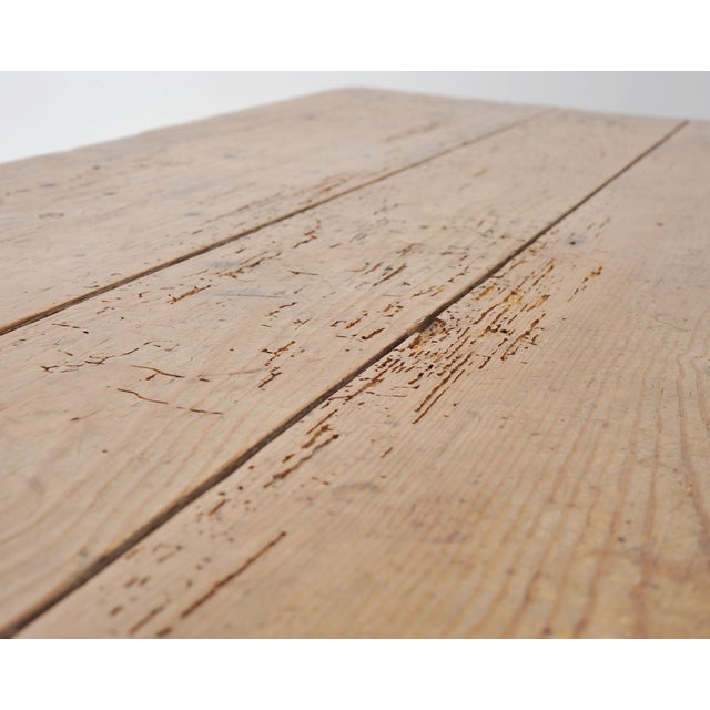 Rustic Country French Provincial Pine Farmhouse Dining Table For Sale - Image 13 of 18