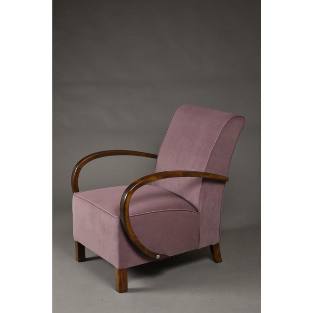 Art Deco Lounge Chair, Poland, 1930s For Sale - Image 3 of 11