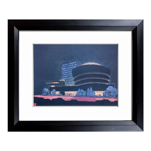 Frank Lloyd Wright Lithograph Ltd Ed. Solomon R. Guggenheim