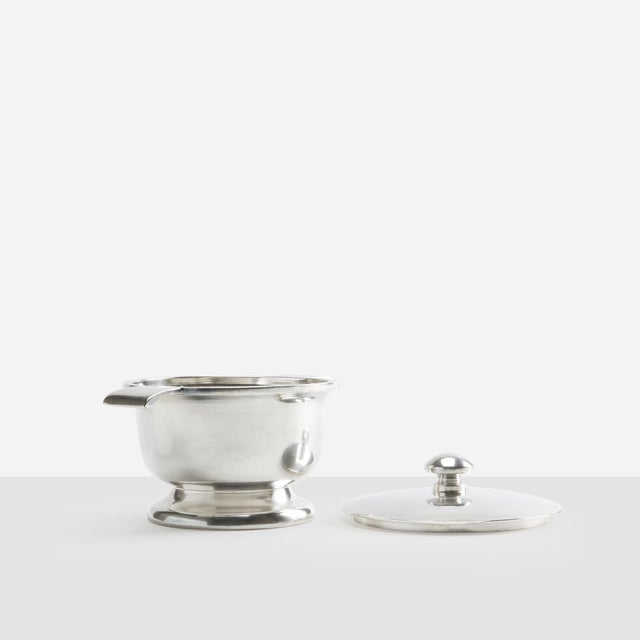 Silver-Plated Alpacca Sugar Bowl and Creamer by Gio Ponti for Fratelli Calderoni - A Pair For Sale - Image 14 of 18