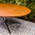 Florence Knoll 78" Oval Walnut X Base Dining or Conference Table For Sale - Image 11 of 15