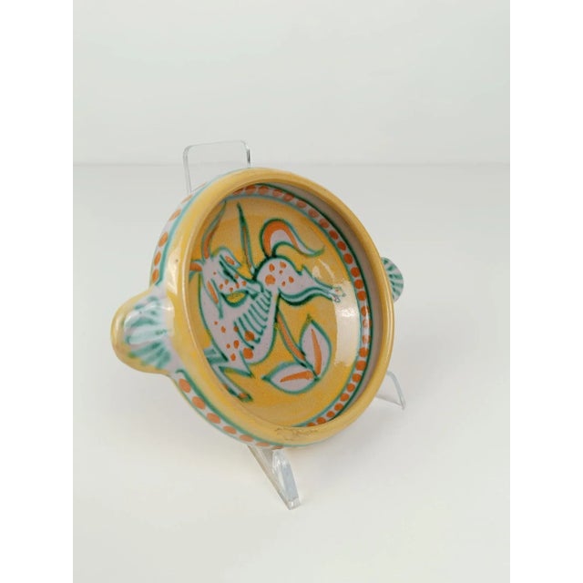 Italian Handmade Bowls in Vietri Ceramic by Vincenzo Pinto, 1950s, Set of 2 For Sale - Image 10 of 12