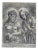 Jesus and Virgin Mary, Original Lithograph, 18th-Century For Sale