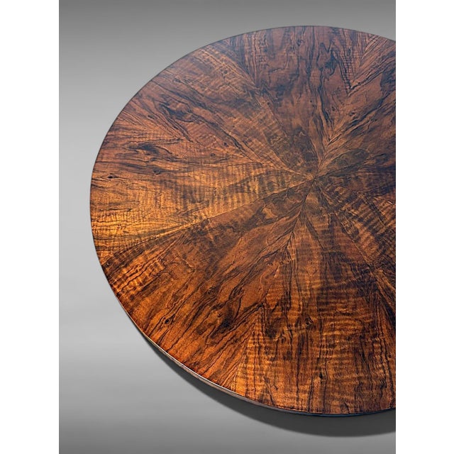Wood Mid 20th Century Art Deco Italian Walnut Coffee Table For Sale - Image 7 of 18