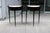 19th Century Pair of Ebonized Neoclassical Demi Lune Marble Top Consoles For Sale - Image 9 of 9