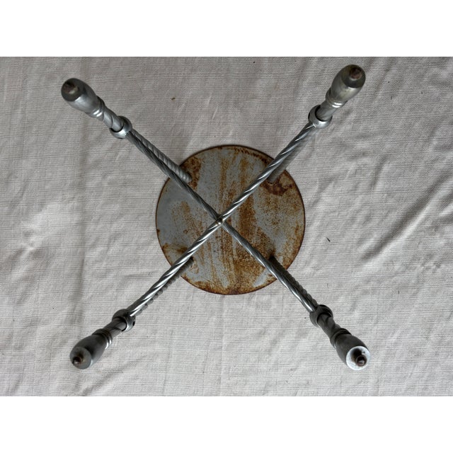Metal Vintage Circus Elephant Pedestal Stool / Side Table For Sale - Image 7 of 7