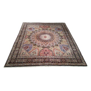 Persian Tabriz Silk & Wool Hand Made Rug - 8x10 For Sale