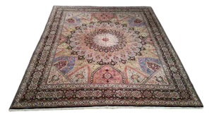 Persian Tabriz Silk & Wool Hand Made Rug - 8x10