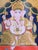 1970s Vintage Traditional Hindu Tanjore Painting: Lord Ganesha For Sale - Image 5 of 7