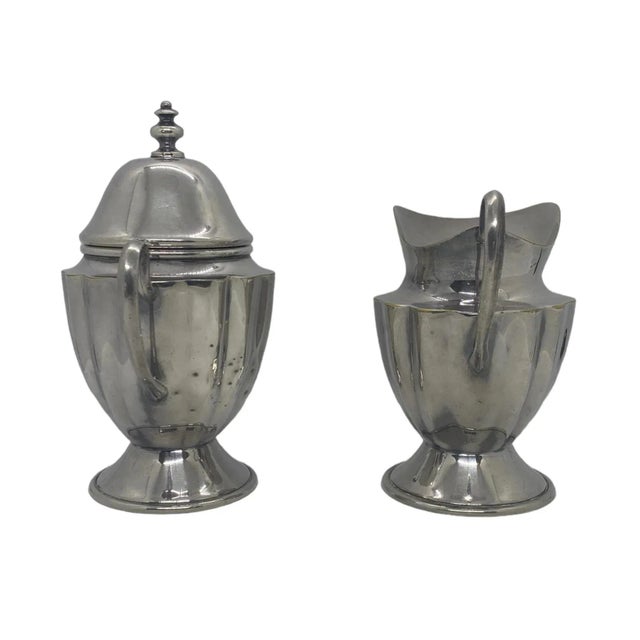 Vintage Gorham Silver Plate Hollowware Newport YB199 Creamer & Sugar Set. Enhance your dining experience with this...