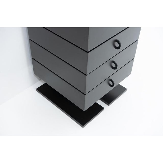 Black Chest of Drawers by Mario Botta for Alias, Italy, 1980s For Sale - Image 8 of 13