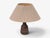 1970s 1970s Mid-Century Modern Johgus Bornholm, Rustic Table Lamp, Brown Glazed Ceramic For Sale - Image 5 of 11
