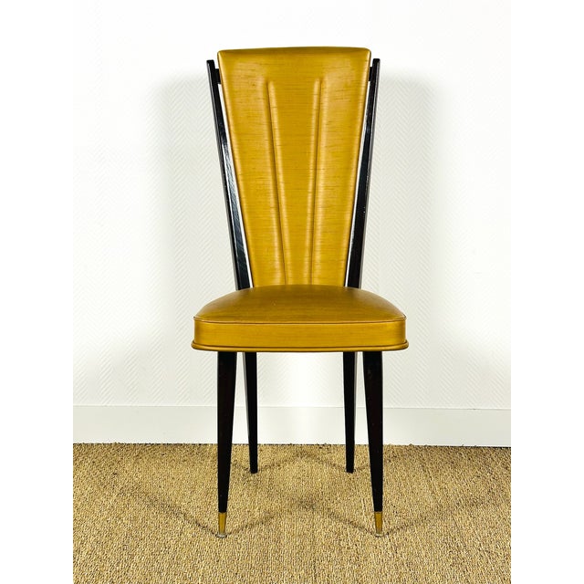 French Art Deco Dining Chairs, 1940, Set of 6 For Sale - Image 10 of 18