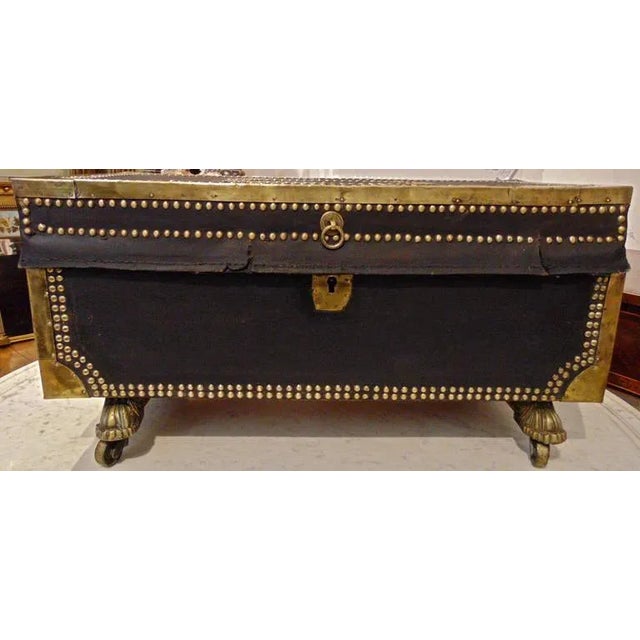 Traditional Early 19th Century Child's Camphor Wood Chest For Sale - Image 3 of 5