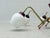 Sputnik Ceiling Light with Brass Frame and Opal Glass, 1950s For Sale - Image 6 of 13