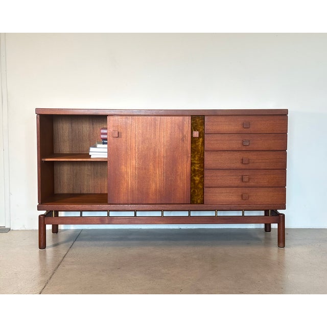 Mid-Century Modern Teak Sideboard by Ilmari Tapiovaara for Permanente Mobili Cantù, 1950s For Sale - Image 3 of 18
