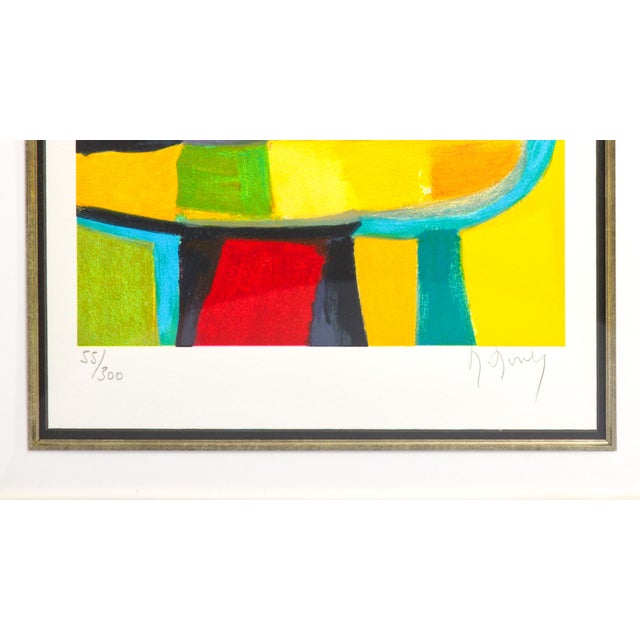 Printmaking Materials Late 20th Century Marcel Mouly Hand Signed Lithograph 55/300 "La Lampe À Pétrole" 23x29.25" Framed For Sale - Image 7 of 7