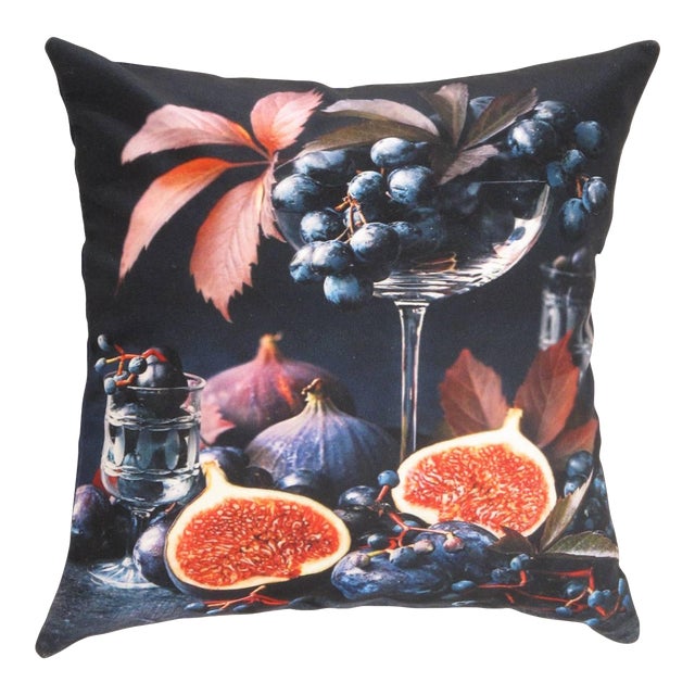 Pasargad DC Pasargad Floral Velvet Pillow For Sale