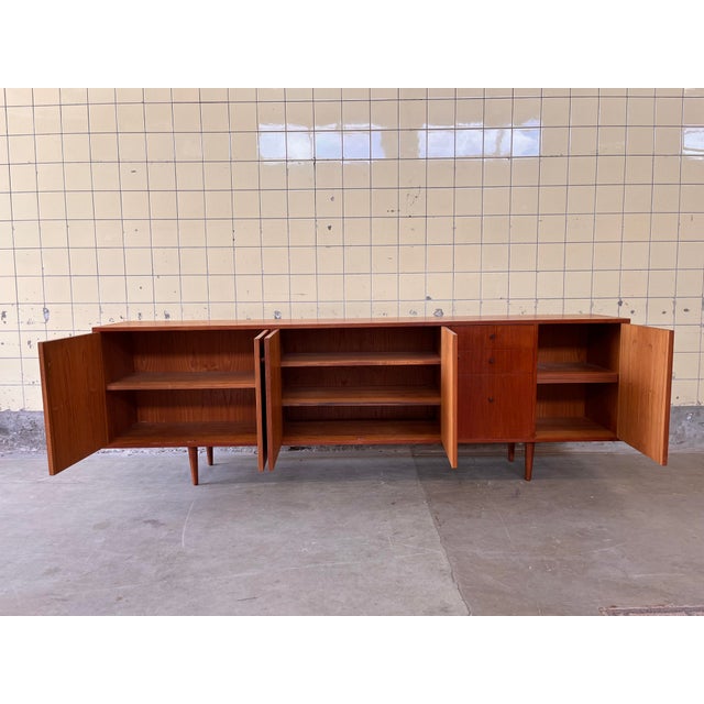 Vintage Sideboard in Teak Veneer, 1960s For Sale - Image 4 of 11
