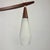 Mid-Century Modern Scandinavian Teak and White Glass Double Pendant Light, 1960s For Sale - Image 6 of 9