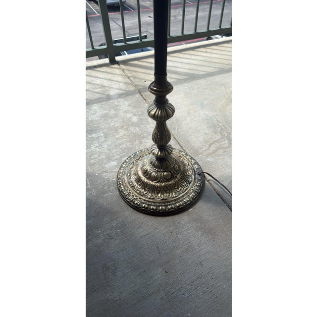 1950s Wescal Victorian Revival Floor Lamp (#10) Solid Brass For Sale - Image 4 of 6
