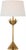 Transitional Julie Neill by Visual Comfort Signature Alberto Large Table Lamp in Antique-Burnished Brass with Linen Shade For Sale - Image 3 of 3