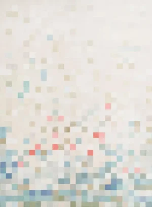 Schumacher x David Kaihoi Madame De Pixel Panel Set in Multi - 2 Panels