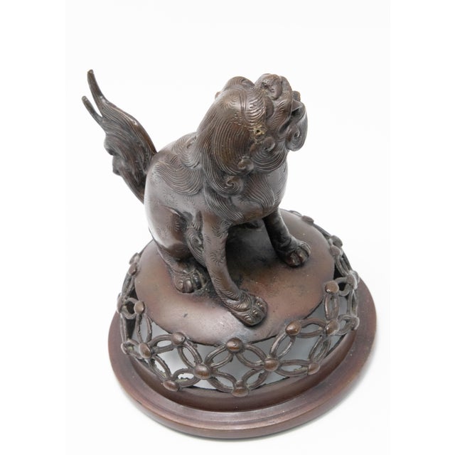 Japanese Bronze Incense Burner For Sale - Image 9 of 13
