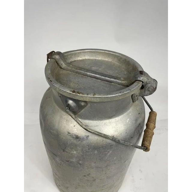 Fresh milk bin in Made in Italy aluminum, 1950s.