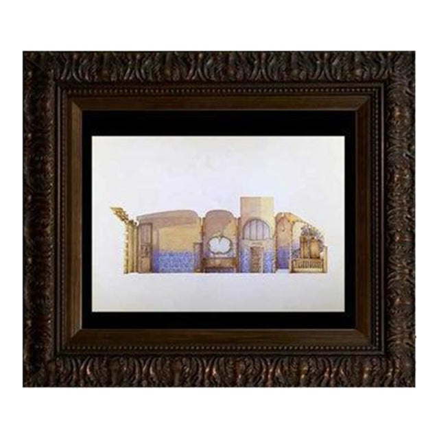 Antoni Gaudi Lithograph "Casa Calvet, Vestibul" For Sale