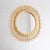 Mid-Century Modern French handcrafted bamboo wall mirror. By unknown artisan, circa 1960. In original condition, with...