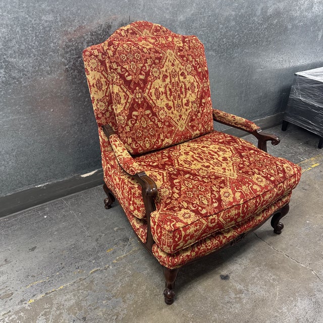 Traditional Pennsylvania House Bergère Armchair, Vintage For Sale - Image 3 of 12