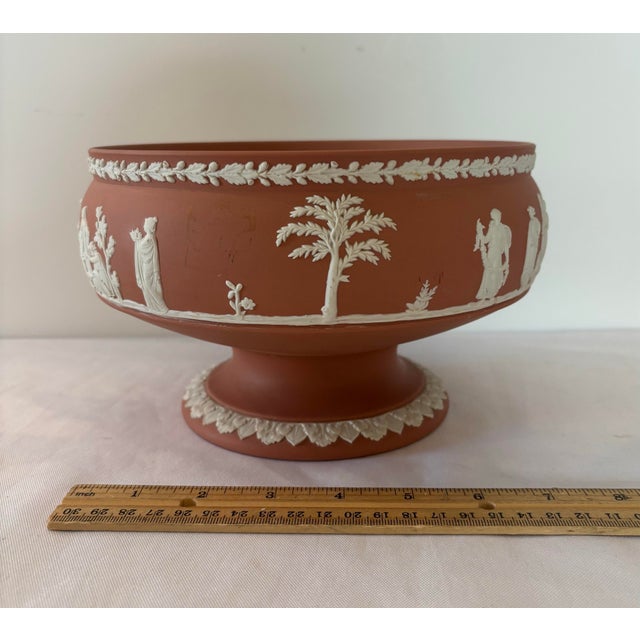 Very Rare Wedgwood Terra cotta round Imperial bowl. Terra cotta (pieces with a solid terra cotta body accented with white...