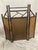 Wood Antique Victorian Aesthetic Movement Bamboo Folding Fire Screen | Hand-Painted For Sale - Image 7 of 9