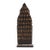 Thai Carved "Thousand Buddha" Wood and Clay Shrine With Stand For Sale
