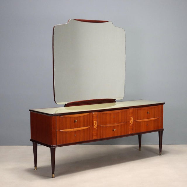Mid-Century Dresser with Mirror, 1950s For Sale - Image 12 of 12