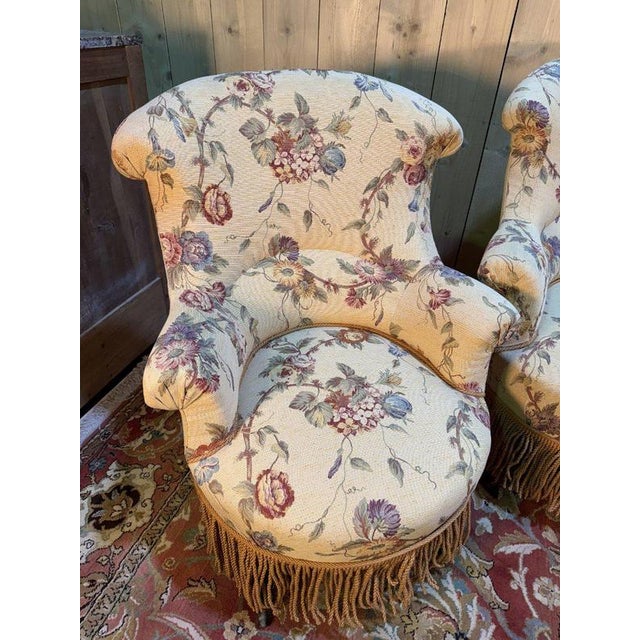 Period: 19th century Style: Napoleon 3rd Condition: Perfect condition Material: Linen Length: 145Width: 60Height: 95Depth:...