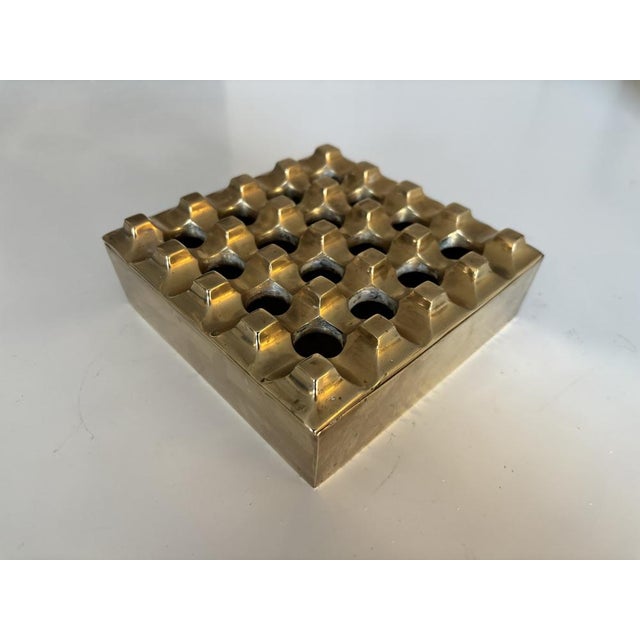 Vintage Ultima 15 Brass Ashtray by Holger Bäckström & Bo Ljungberg, 1960s, in Very Good conditions. Designed 1960 to 1969...