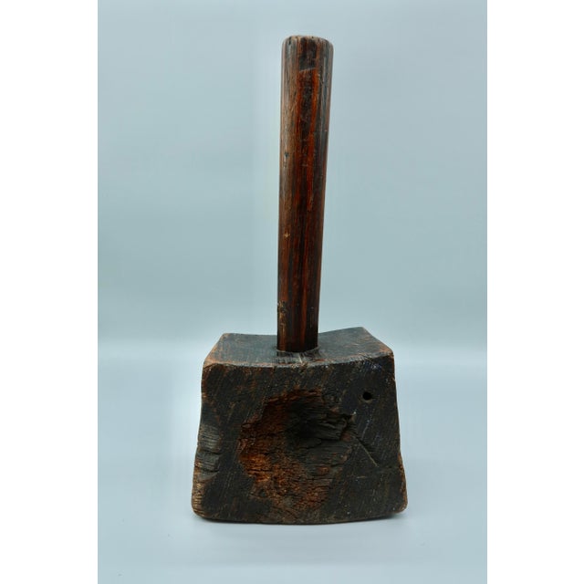 An early 19th-century wooden mallet sourced from a small village north of London. Handcrafted with a more squared base and...