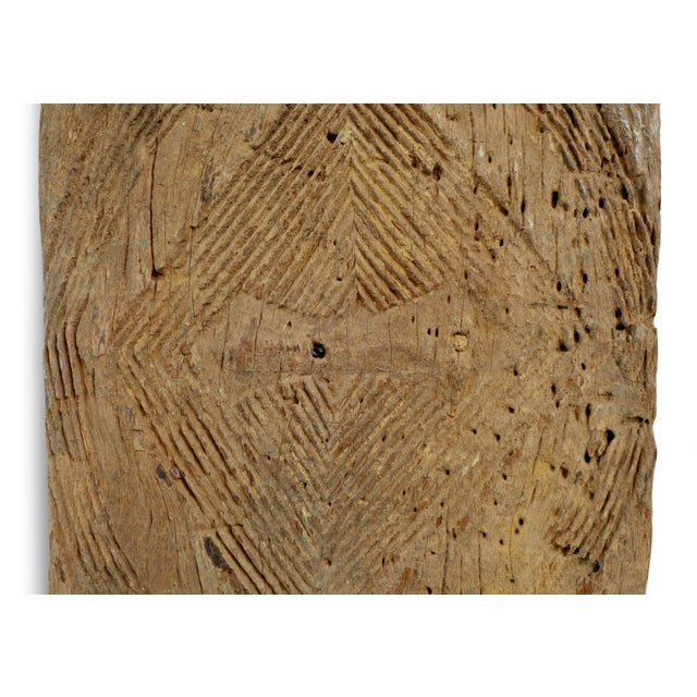 Vintage Igbo Carved Wood Door For Sale - Image 4 of 5