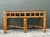 Camel Vintage Boho Bamboo and Burlwood Console Table For Sale - Image 8 of 12