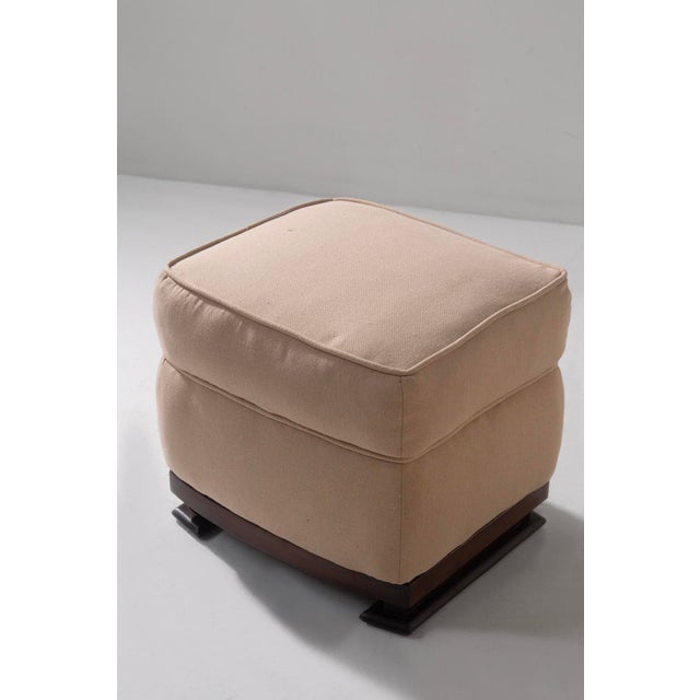 Vintage Italian Stools in Cotton by Guglielmo Ulrich, 1940, Set of 2, in Very Good conditions. Designed 1950 to 1959 I...