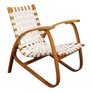 Mid-Century Modern Bentwood Chair by Jan Vaněk, Czechoslovakia, 1960s For Sale