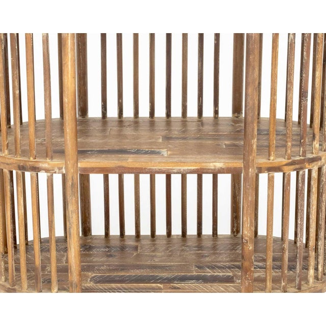 Two-Tier Wood Console Table For Sale - Image 4 of 9