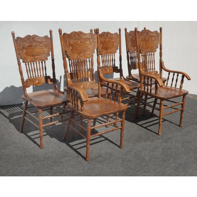 Gorgeous Chairs in Good Vintage Condition. Solid and Firm. Wear is usual for their age. Please study the photos and ask...