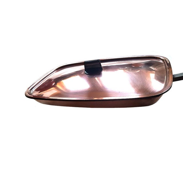 Large Copper Stainless Fish Frying Pan from Spring Culinox, Switzerland For Sale - Image 6 of 10