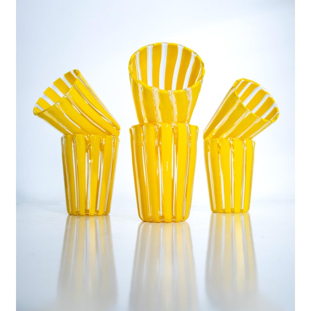 Tequila Glasses in Murano Glass by Mariana Iskra, Set of 6 For Sale - Image 4 of 16