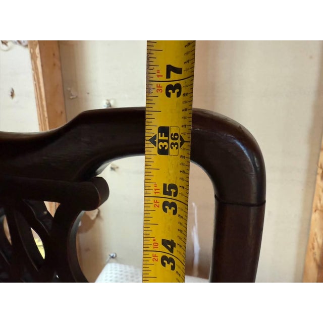 Antique George III Style Ball and Claw Feet Mahogany Side Chair For Sale - Image 9 of 14