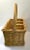 Mid 20th Century Vintage Wicker Cutlery Basket For Sale - Image 5 of 7